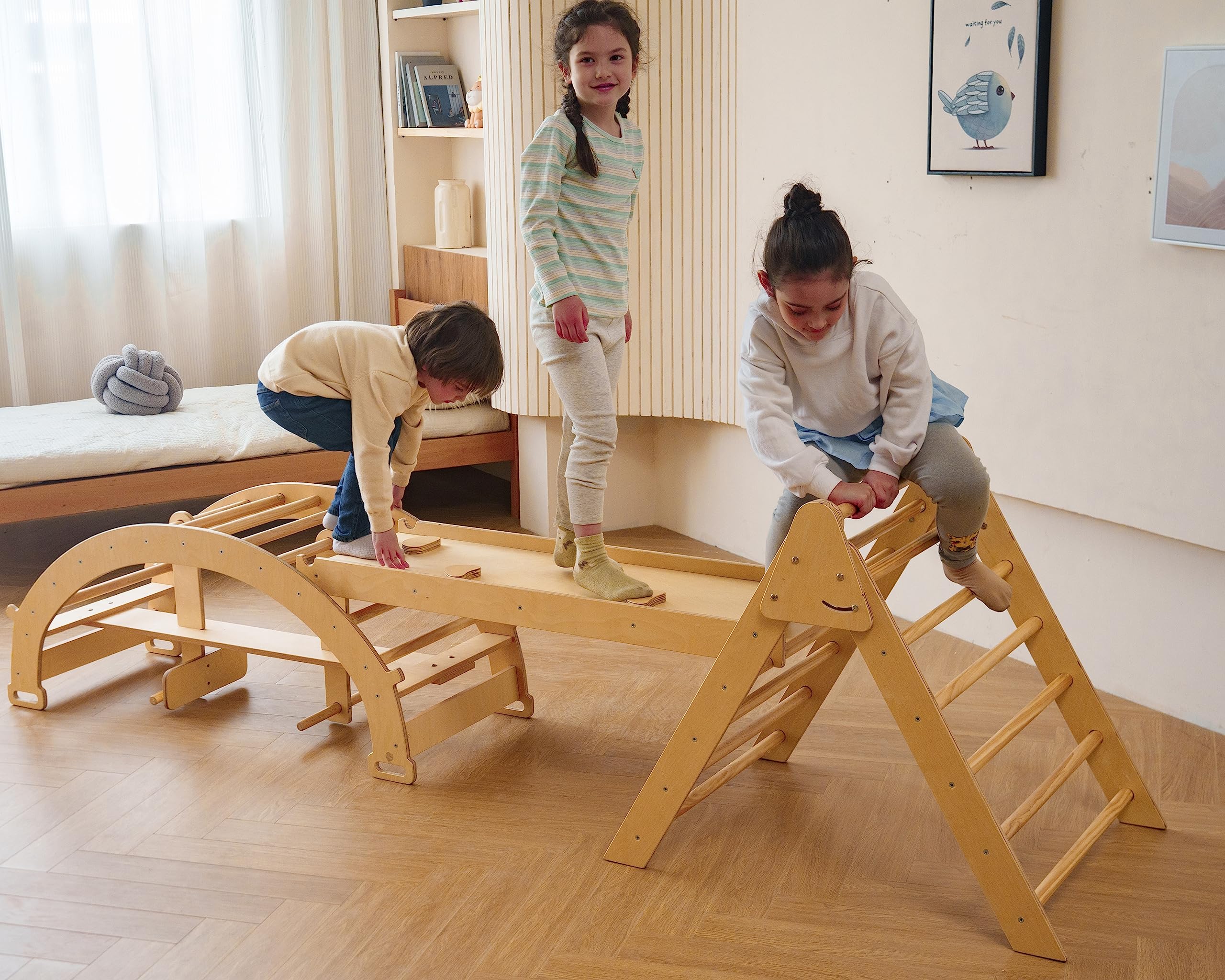 Avenlur Bazel 8-in-1 Montessori Waldorf Indoor Playset for Toddlers & Kids (18m-6yrs) - Ignite Imagination, Develop Motor Skills | Safe, Durable, Eco-Friendly for Creative Play