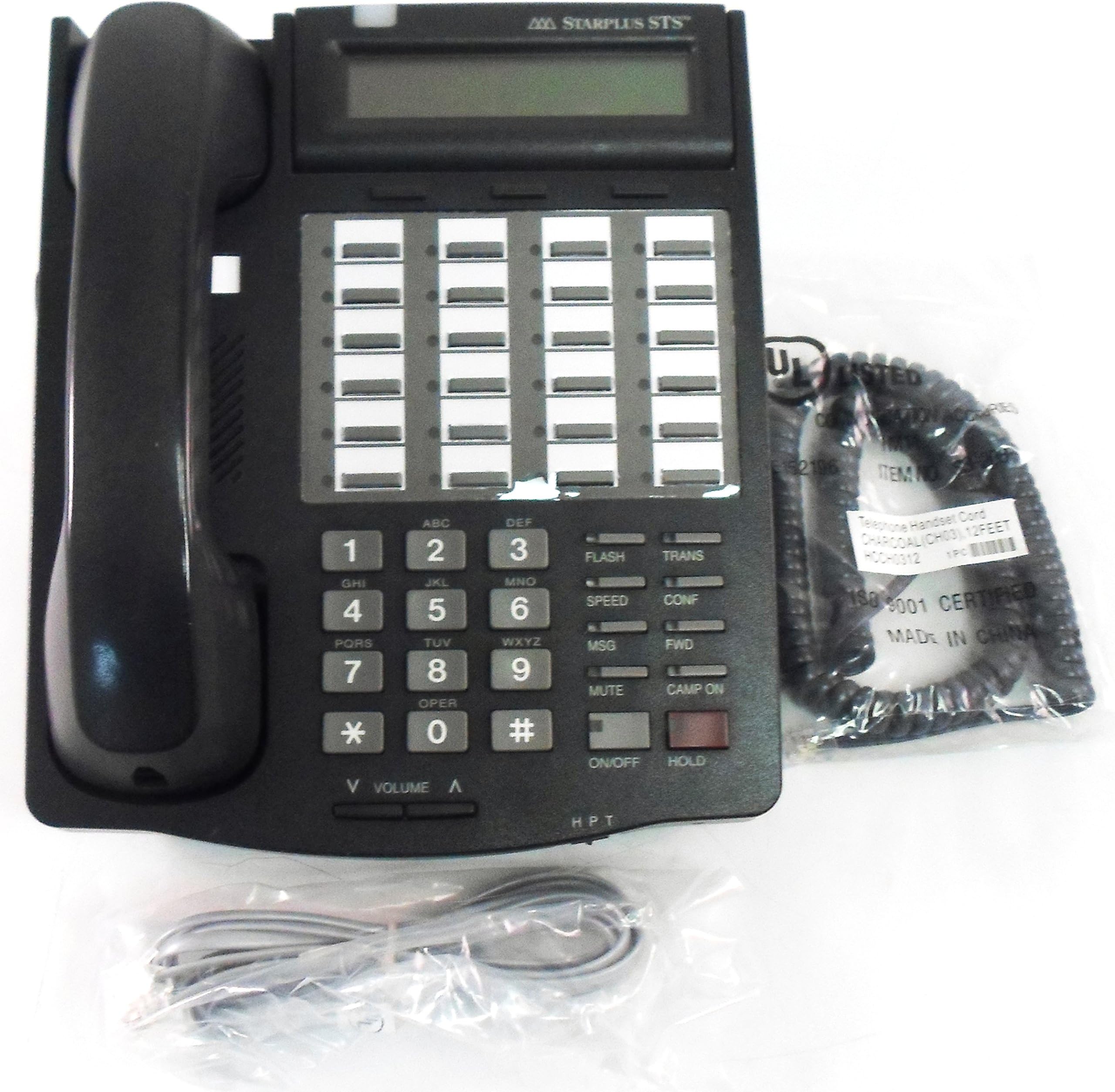 Vodavi STS 24 Button Display Speakerphone Charcoal 3515-71