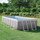Intex kit Piscine Prism Frame rectangulaire Angulaire Tubulaire (l) 4,88 x (l) 2,44 x (h) 1,07m - 2