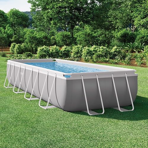 Intex kit Piscine Prism Frame rectangulaire Angulaire Tubulaire (l) 4,88 x (l) 2,44 x (h) 1,07m - 2