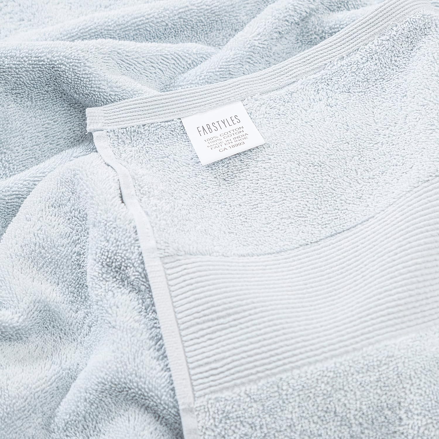 Fabstyles Super Soft Bath Sheets (2 Pieces), Luxury Zero Twist Construction, Oversized Extra Large Bath Towels, Highly Absorbent, Quick Dry and Plush (Silver)