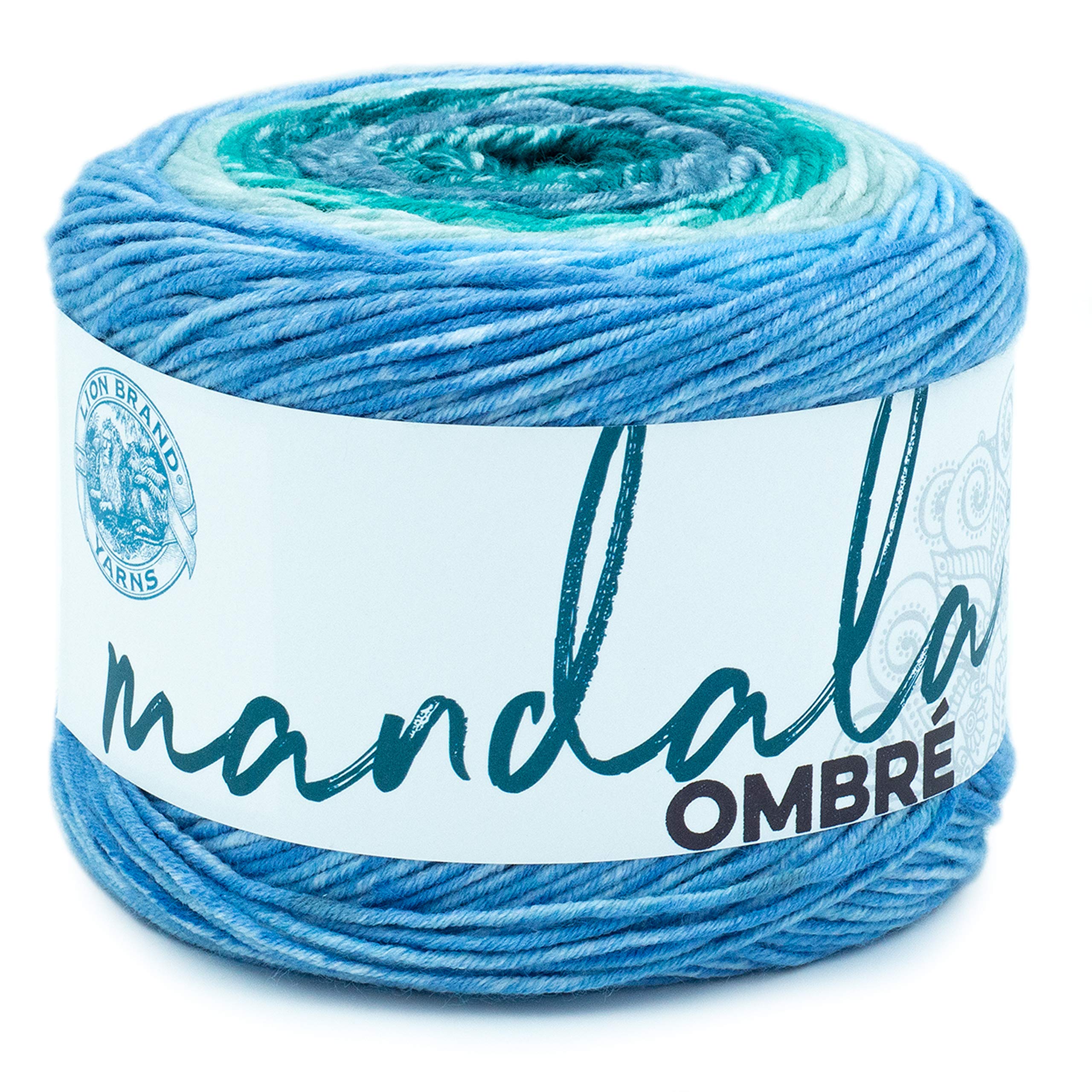 Photo 1 of (1 Skein) Lion Brand Yarn Mandala Ombre Yarn, Mantra 1 Pack Mantra