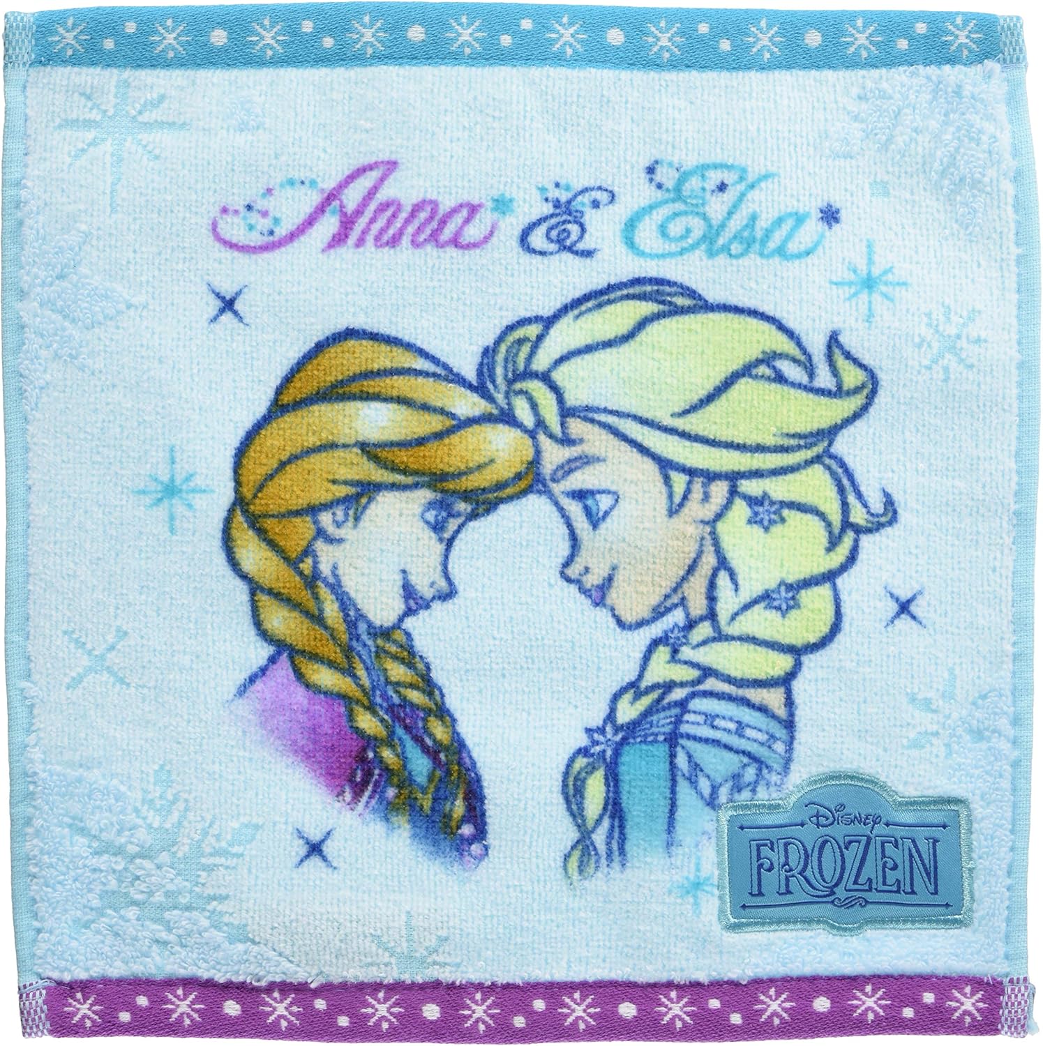 丸眞 ハンドタオル ディズニー アナと雪の女王 25 25cm 信託 クリアスノー