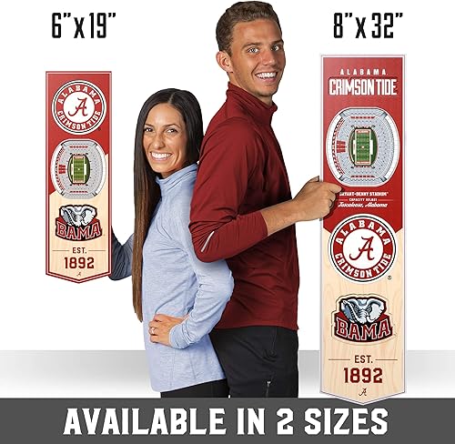 Miniatura 7 de YouTheFan NCAA 3D StadiumView 8x32 Banner