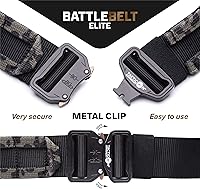 Vista 27 de Tacticon Cinturón de batalla V2 – Cinturón táctico ajustable Molle con hebilla de liberación rápida de metal – Hecho de nailon 500D resistente