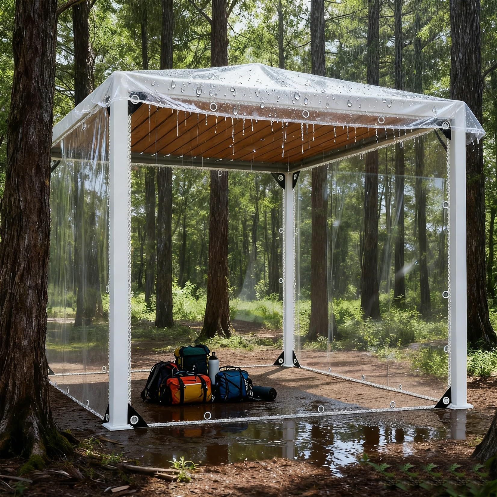 Lona transparente para invernadero y plantas toldo impermeable que cuida tu jardín exterior