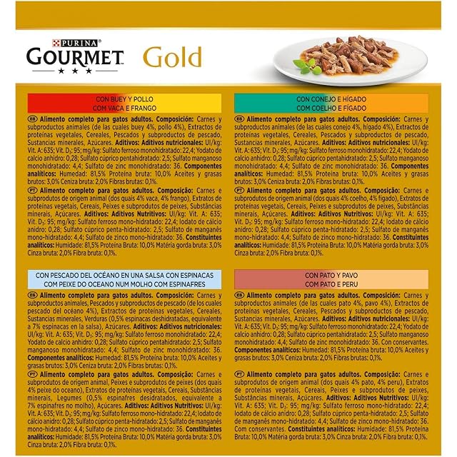 Foto 3 de 8 de Gourmet Gold - Comida húmeda para gatos adultos Gourmet Gold Doble Placer Mix