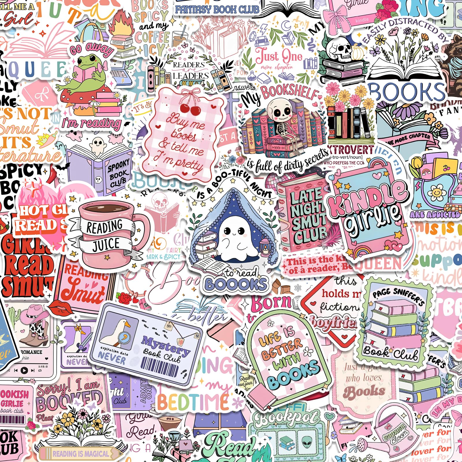 300 szt. romantycznych naklejek na Kindle, naklejki dla dorosłych, naklejki na książki na laptopa, czytniki e-booków, butelki z wodą, pamiętnik, album do scrapbookingu, 300 szt