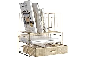 Blu Monaco Gold Desk Accessories and Workspace