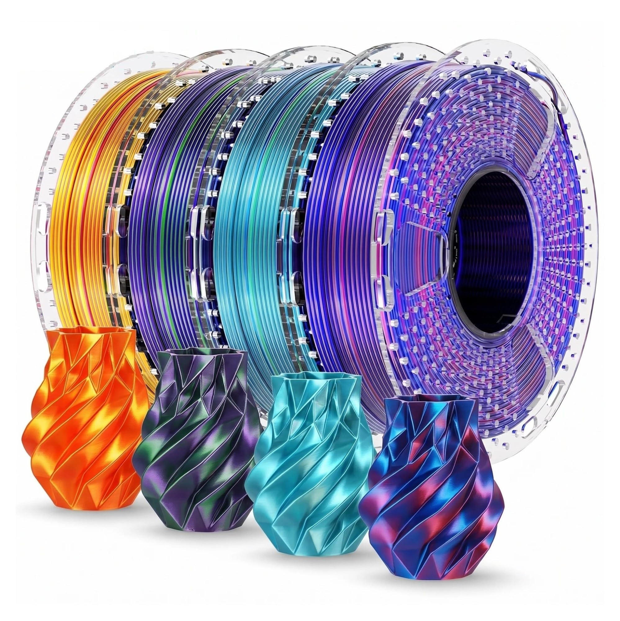 Mix-Color Silk PLA Matte PLA PETG Filament Bundle For FDM 3D-Drucker
