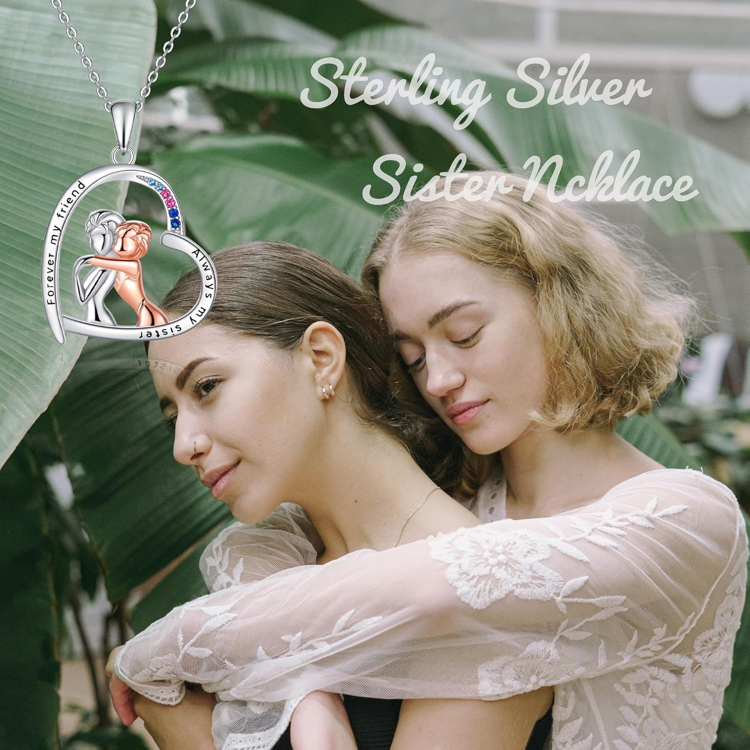 Sister Mother Daughter Necklace Jewelry Gifts Sterling Silver Sister Pendant Necklace Jewelry Birthday Gifts for Women US3 - Image 6