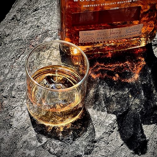 Miniatura 4 de Vasos pequeños iridiscentes de montaña para whisky, vodka, vino, ginebra o cócteles, vidrio de borosilicte de 5.7 onzas líquidas (multicolor)