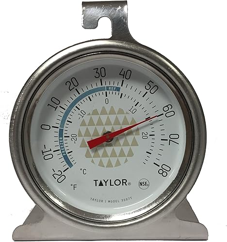 Taylor Precision Products 3507 TruTemp - Termómetro para refrigeradorcongelador de acero inoxidable 1 Negro Taylor Precision Products 3507 TruTemp - Termómetro para refrigeradorcongelador de acero inoxidable 1 Negro