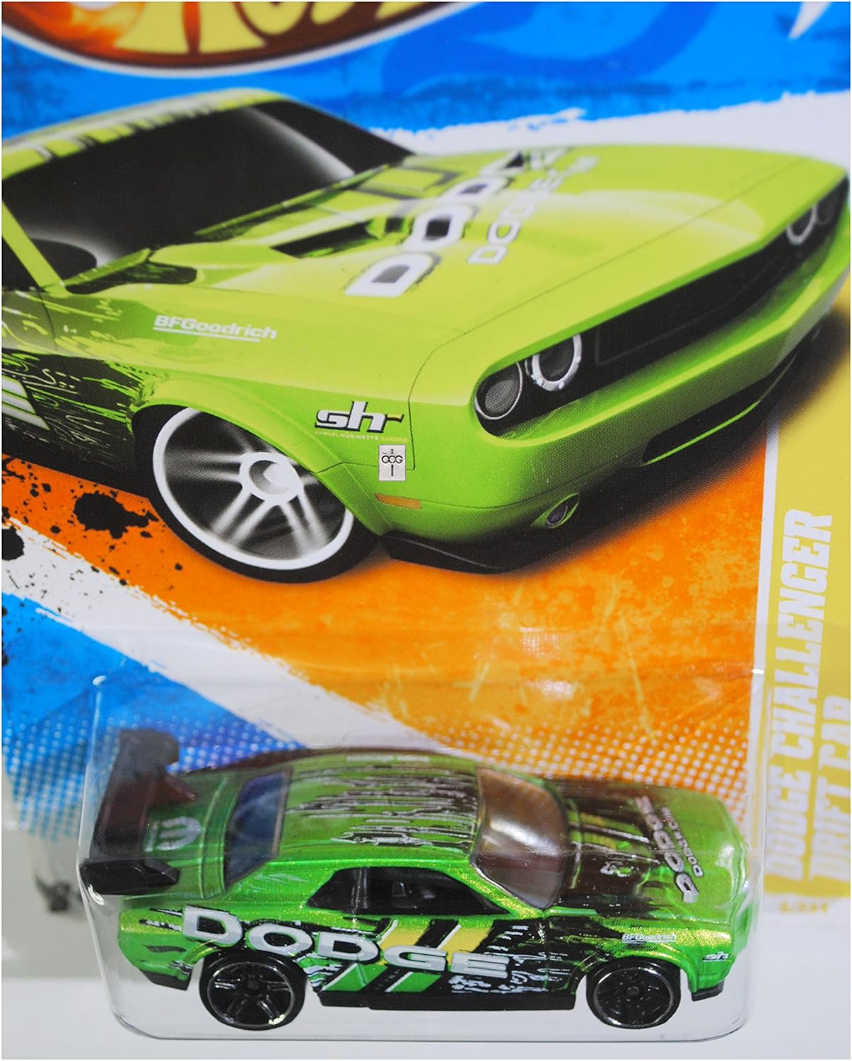 Hot Wheels 2011 2011 New Models 6/50 Green Dodge Challenger Drift CAR 6/244