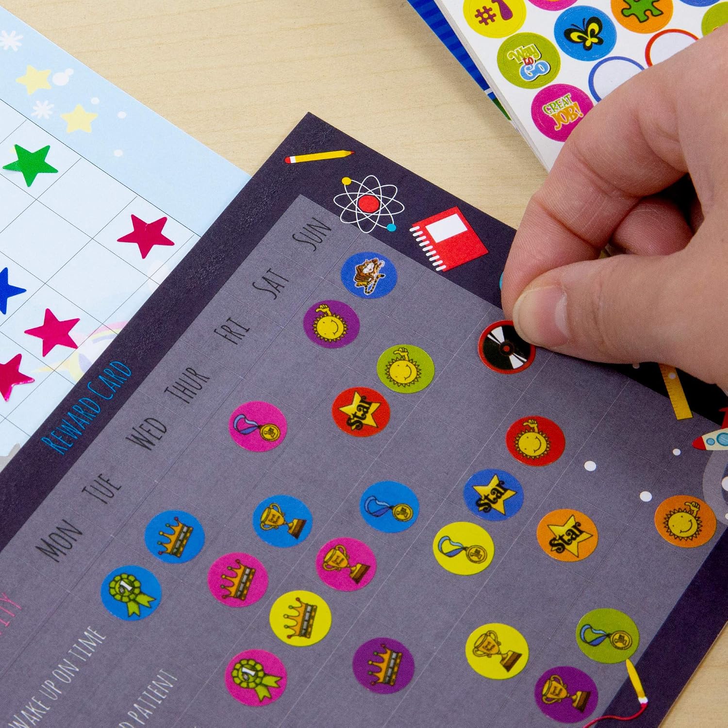 BAZIC Products Reward Stickers, Over 400, Sticker Book for Kids, Cs/288