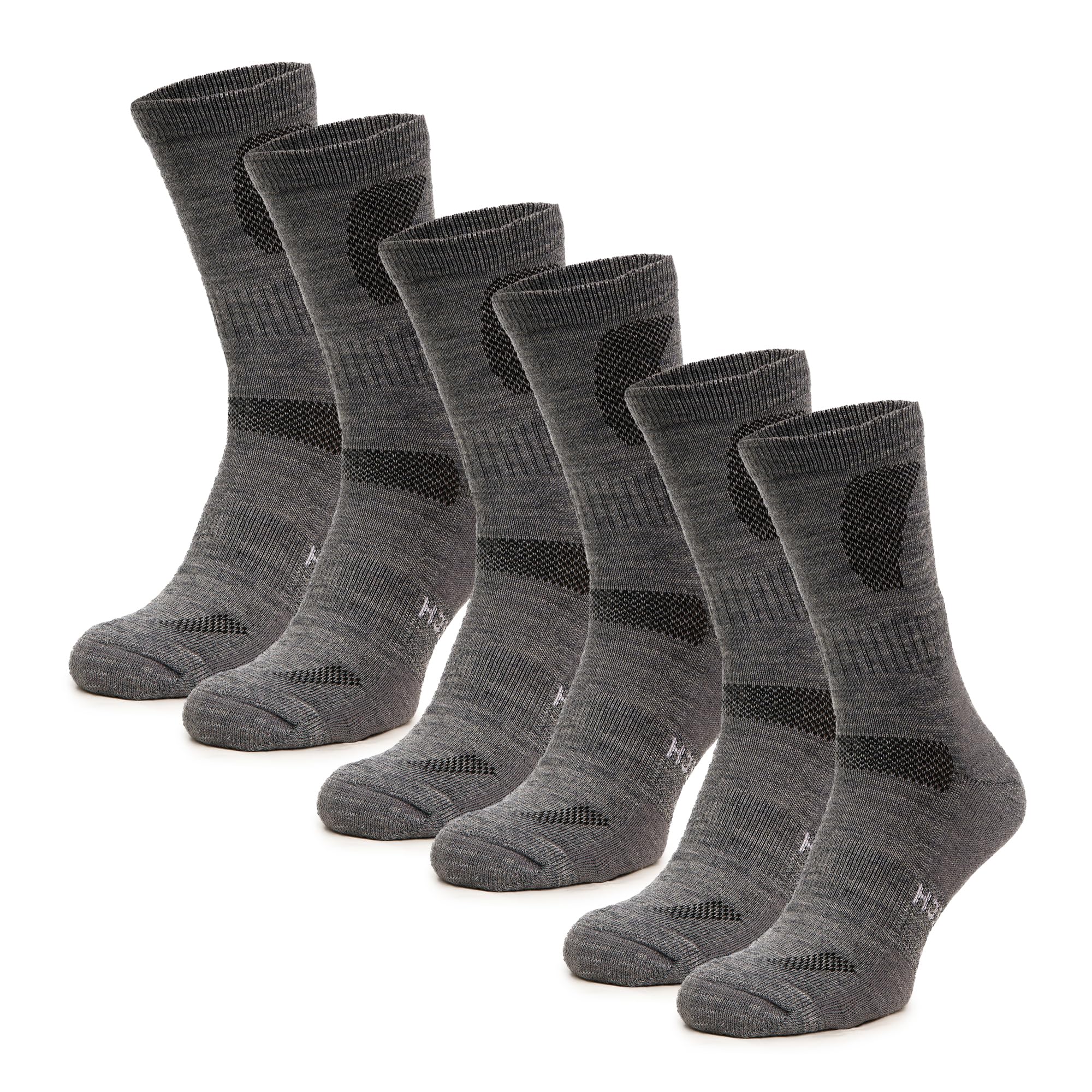Merino.tech Merino Socken Herren und Damen 3 Paar Wandersocken Unisex für Outdoor und Alltag