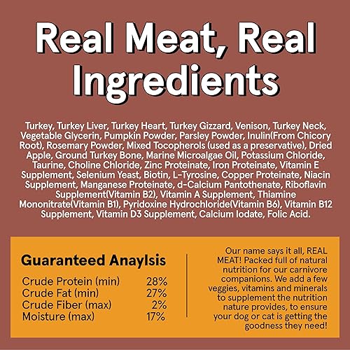 Miniatura 20 de Real Meat - Alimento para perros secado al aire con cordero y pescado real, bolsa de 5 libras de alimento real para perros de carne real sin granos