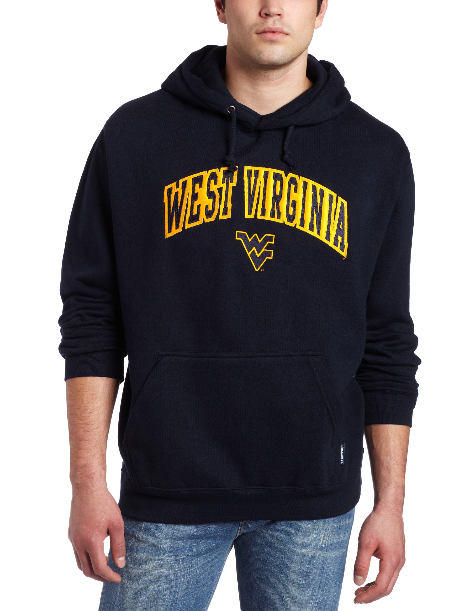 NCAA West Virginia Mountaineers Dapp Hooded Sweatshirt, Navy