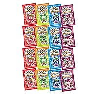 Vista 1 de TILTAY POP BOOM Popping Candy - Surtido de 4 sabores, fresa, cereza cola, manzana verde, frambuesa azul, 16 paquetes, 5.28 onzas