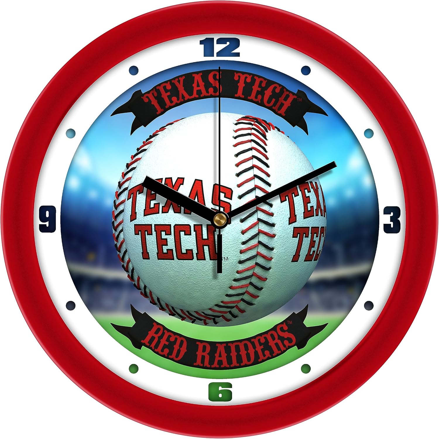 SunTime Texas Tech Red Raiders - Home Run Wall Clock