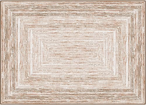 Miniatura 650 de Phantoscope Vintage Collection - Alfombra de área de 8 x 10 pies, alfombra grande para sala de estar, lavable, bohemio, antideslizante