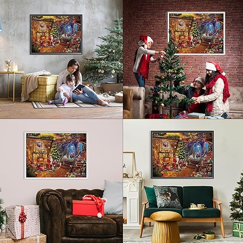 Miniatura 6 de TAOZI&LIZHI Rompecabezas de Navidad para adultos de 1000 piezas, Nochebuena de Papá Noel, regalos para mujeres, hombres y niños, Papá Noel en la