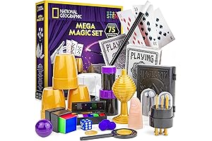 NATIONAL GEOGRAPHIC Mega Magic Set: Engage Your Young Illusionist with 75+ Amazing Tricks