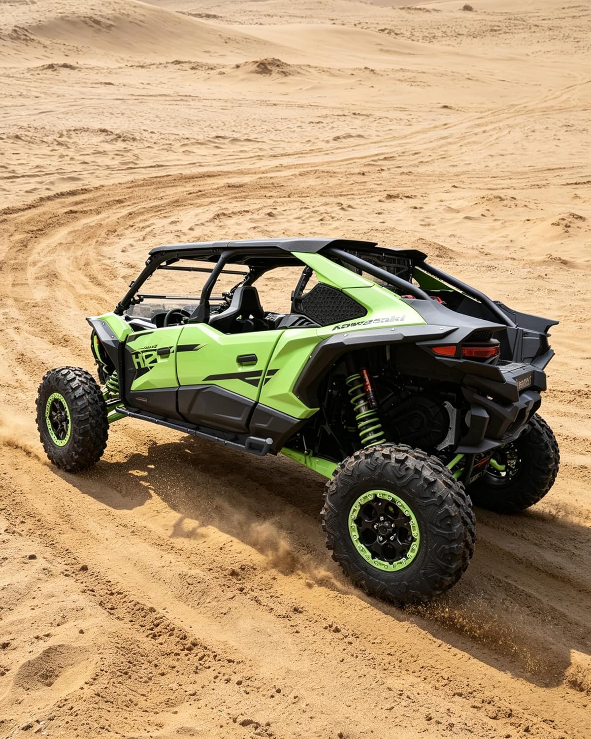 SAUTVS Nerf Bars for Kawasaki Teryx 4/5 H2 2026, OEM#99994-2115, One Pair | Black Steel Side Step, Ground Clearance Protection, Heavy Duty Rock Sliders Side Bumper for Teryx 4/5 H2 4-Doors 2026