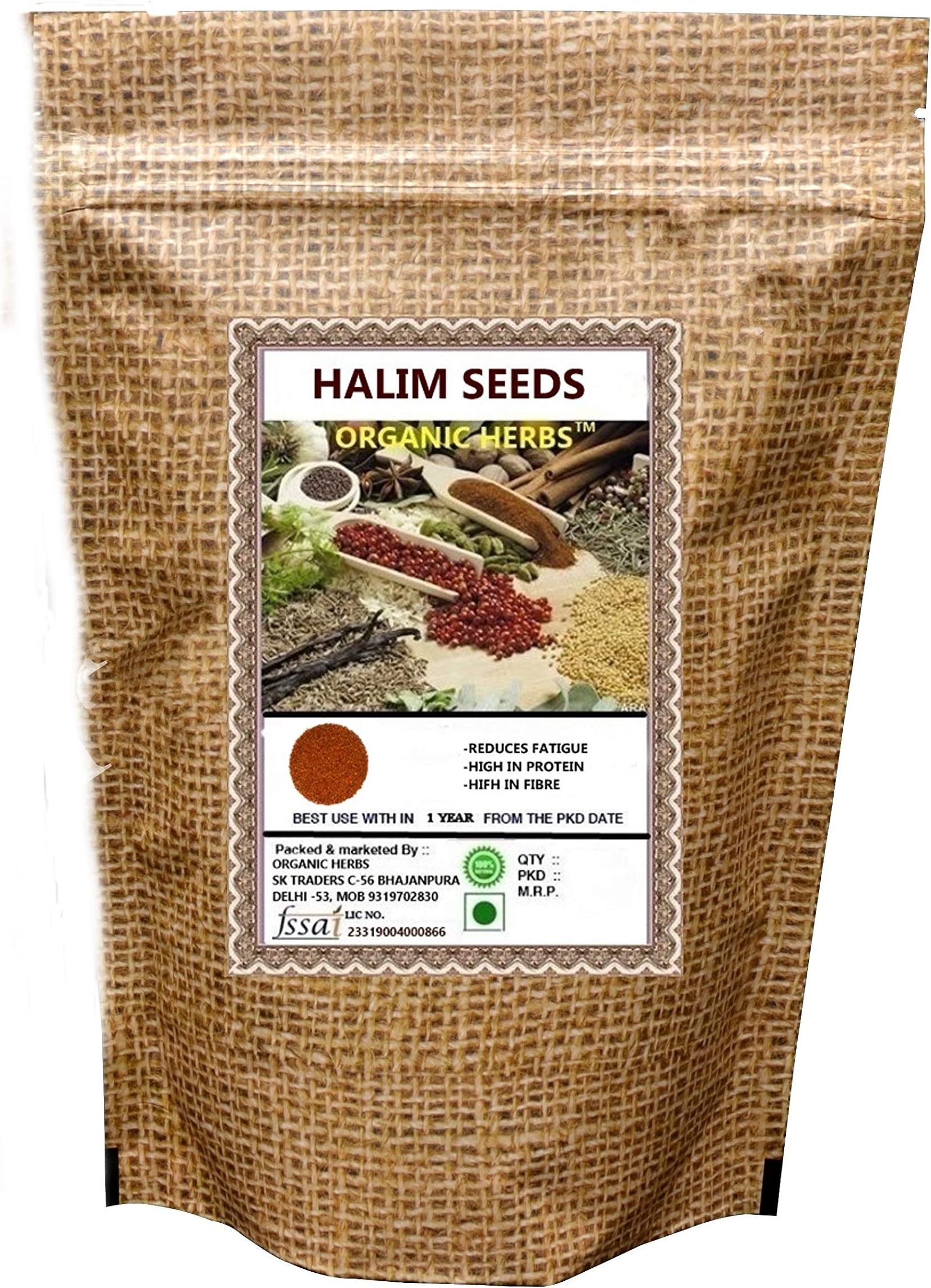 ORGANIC HERBS HALIM/HALEEM/GARDEN CRESS 200 GM