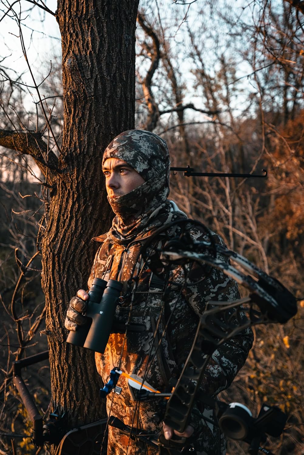 First Lite Aerowool Merino Wool Neck Gaiter - Ultralight Camo Hunting Face Mask