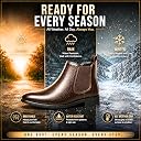 BLAIKHUNT Men’s Ankle Chelsea Boots | Synthetic Leather Upper | Durable Air Mix Gum Sole | Light Weight, Comfortable Fit | Soft Cushioned Slip-On | Coffee Brown, 9 (BH-SL-CB-CFBR09) gallery image