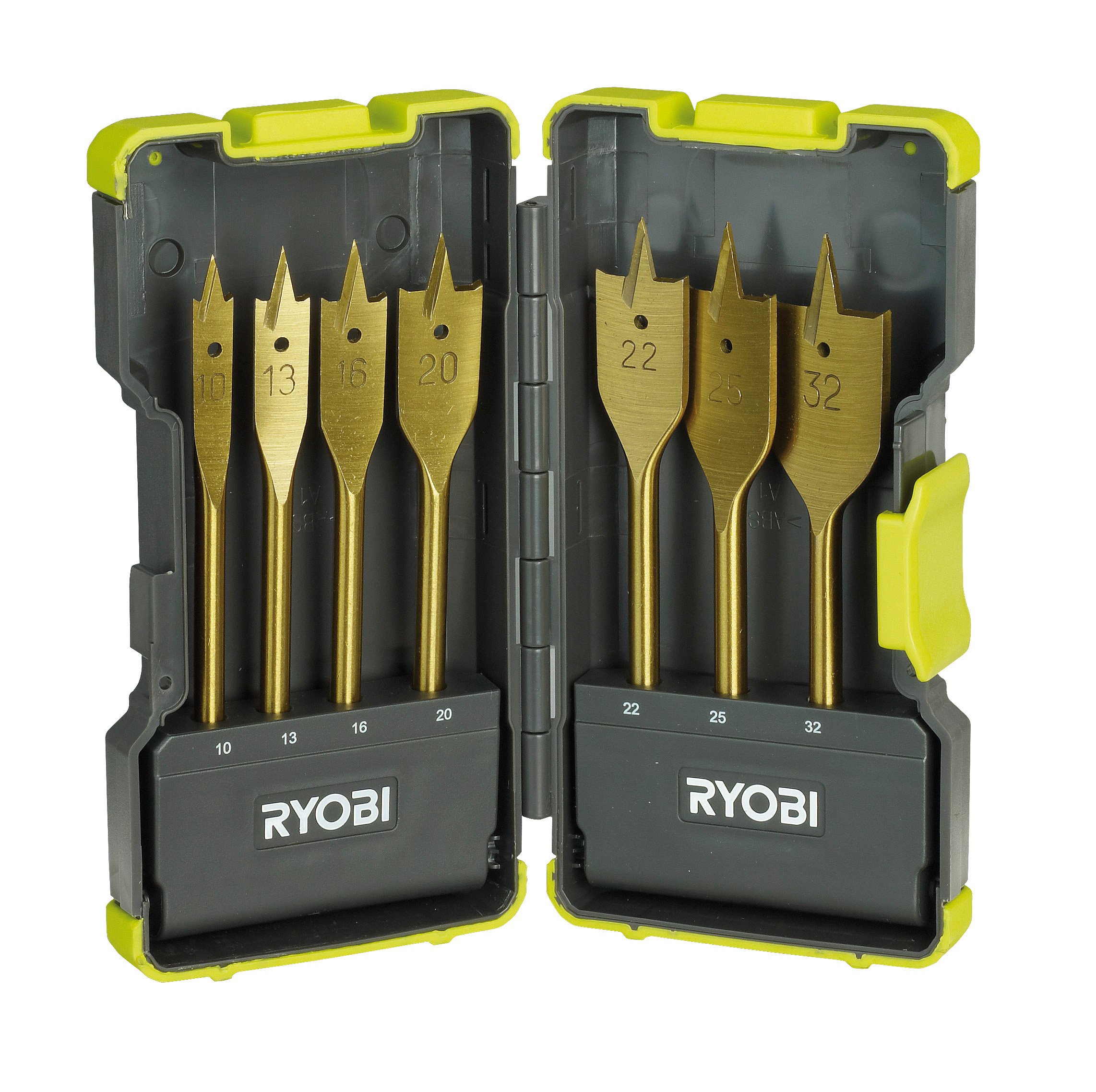 Ryobi, Set di punte da trapano per legno, 7 pz. - 5132002252