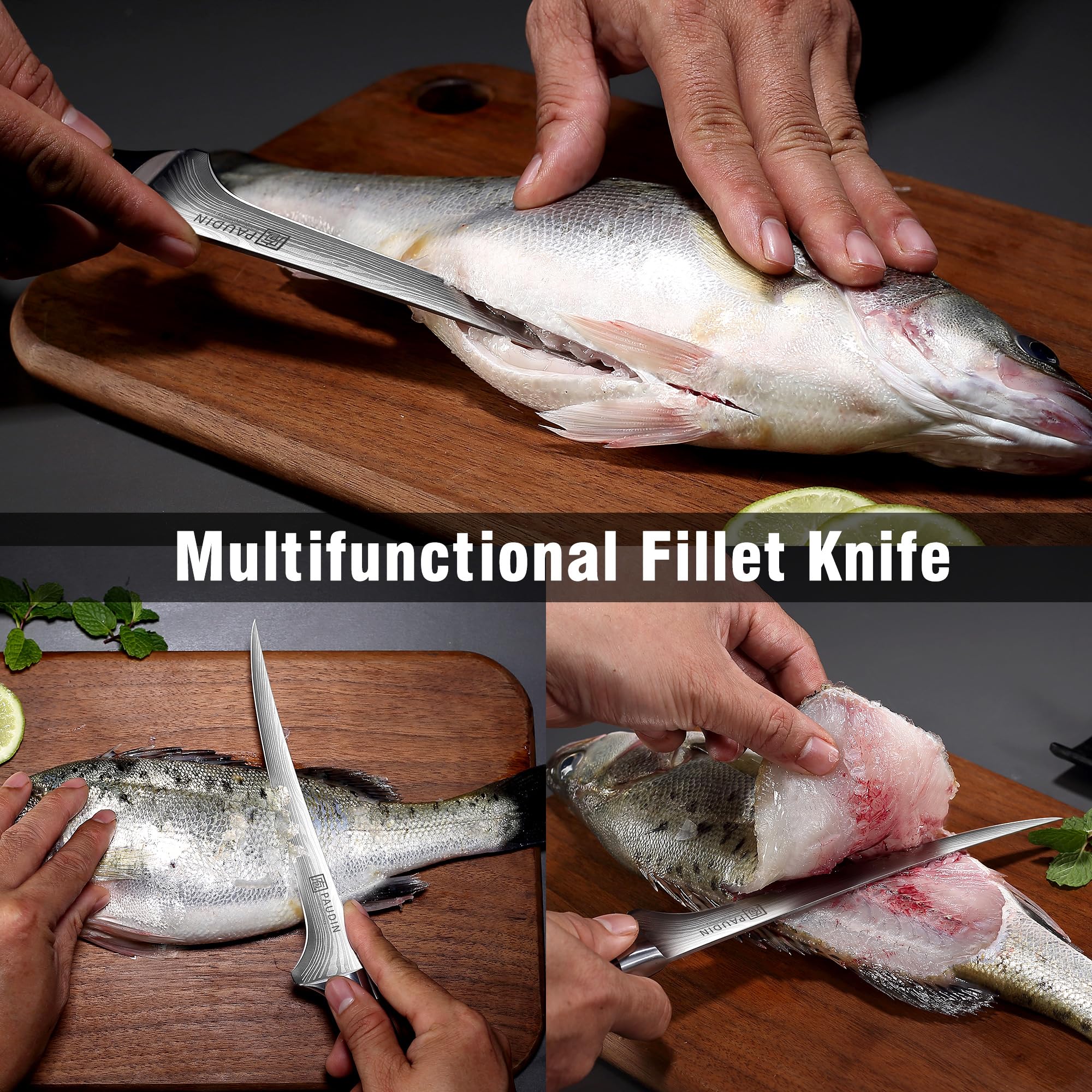 PAUDIN Fillet Knife - 7 Inch Sharp Boning Knife -6