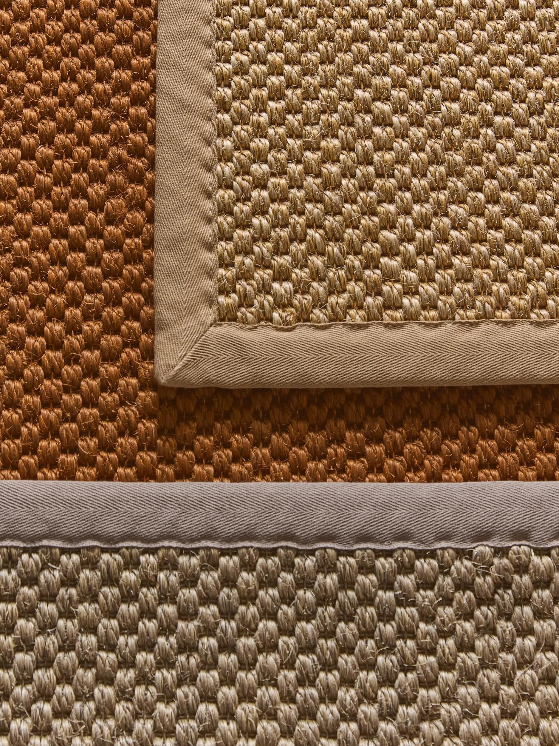 benuta Alfombra de sisal Pure Greta – 100% sisal – Rectangular & en estilo: cenefa, liso, Natural Living, Scandi Living – Fácil de limpiar para salón, dormitorio, crema, 200 x 300 cm