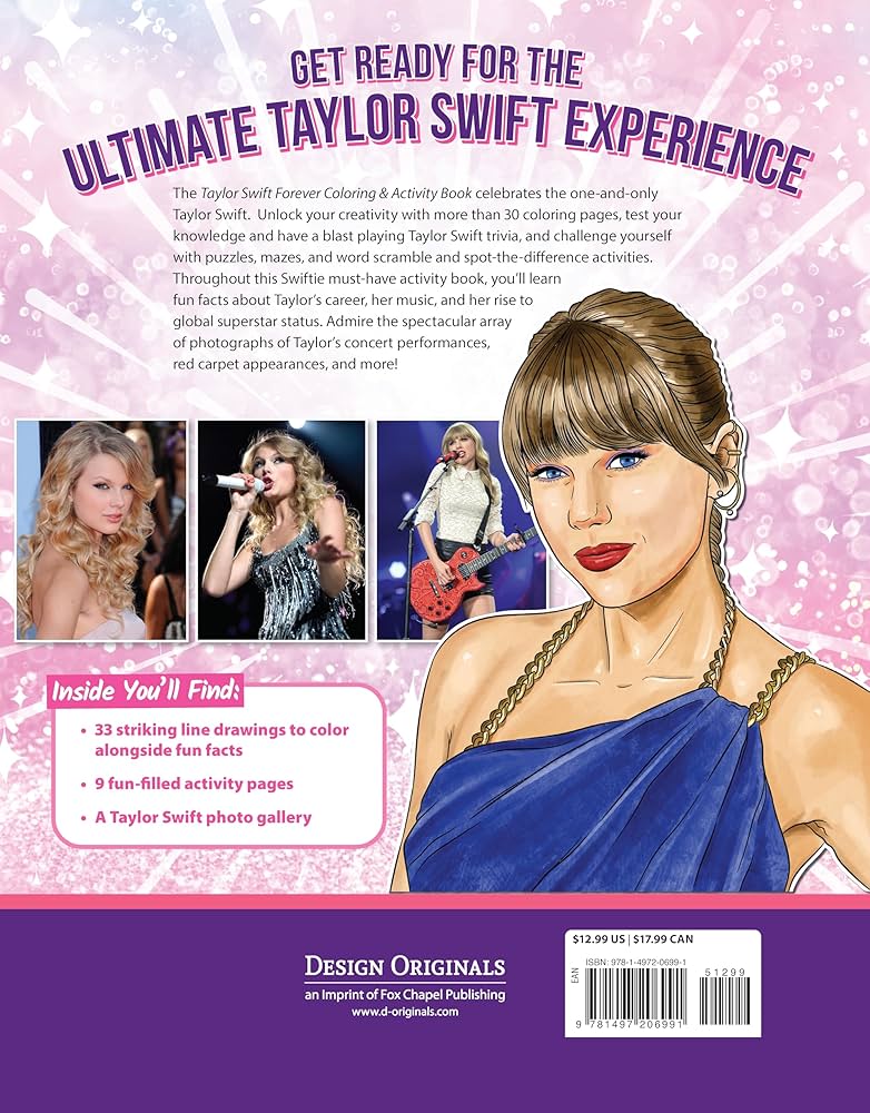 Taylor Swift Forever Coloring & Activity Book (Design