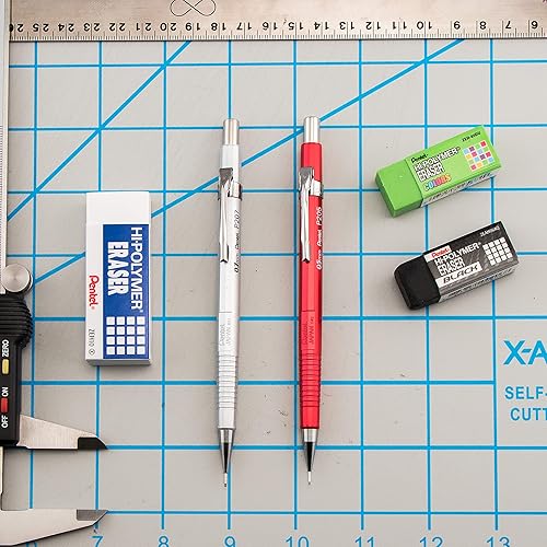 Miniatura 7 de Pentel Sharp - Portaminas (0.5 mm) con cuerpo metálico, colores de cuerpo variados (MC/MV), Paquete de 2 (P205MBP2M1)