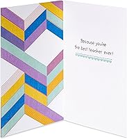 Vista 2 de American Greetings - Tarjeta de agradecimiento con espacio para rellenar para profesor (¡El mejor profesor de todos!)