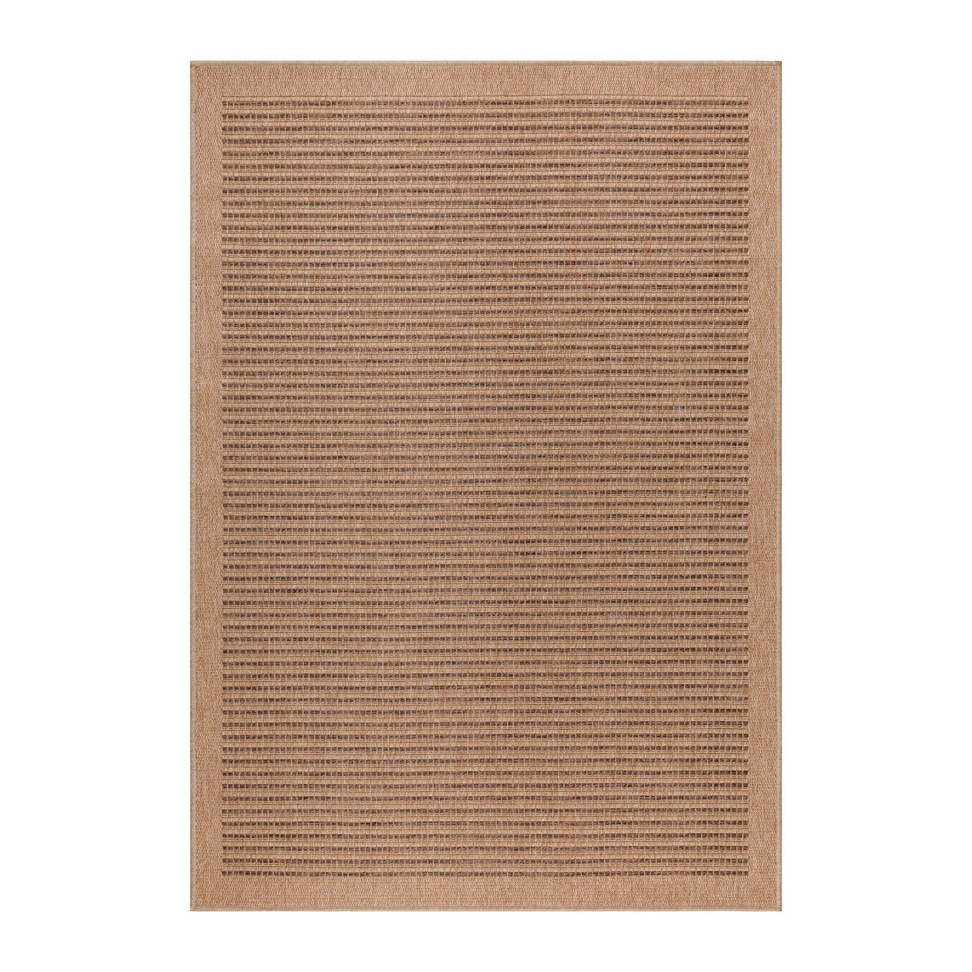Carpetsale24 Tappeto da Esterno Impermeabile 160x230 cm Nero - Tappeto Resistente alle Intemperie e Lavabile in Lavatrice - Tappeto per Terrazza, Balcone, Campeggio, Giardino