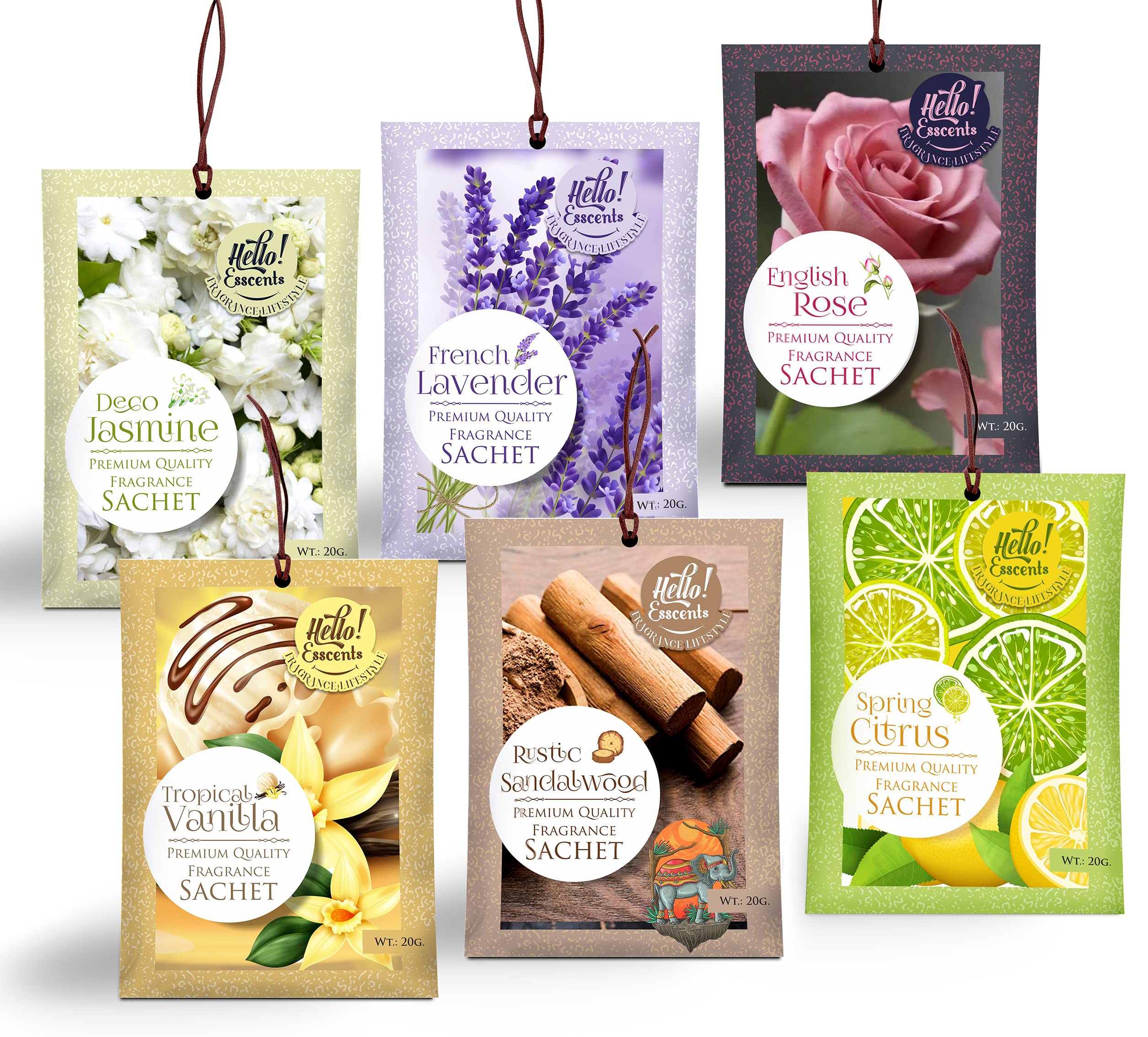 Hello EsscentsFragranced Sachets Set of 6