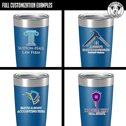 Miniatura 59 de Vaso personalizado de 20 onzas (17 colores) impreso aislado de acero inoxidable con recubrimiento en polvo con tapa, artículos promocionales