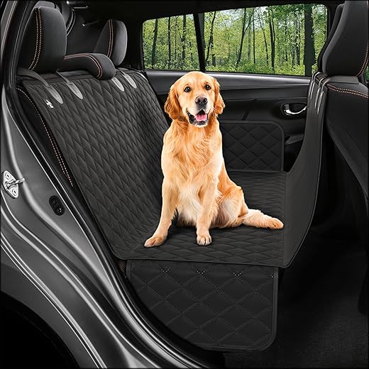 Dog Back Seat Cover Protector Waterproof Scratchproof Nonslip Hammock For Dogs Backseat Protection Against Dirt And Pet Fur Durable Pets Seat Covers For Cars &Amp; Suvs