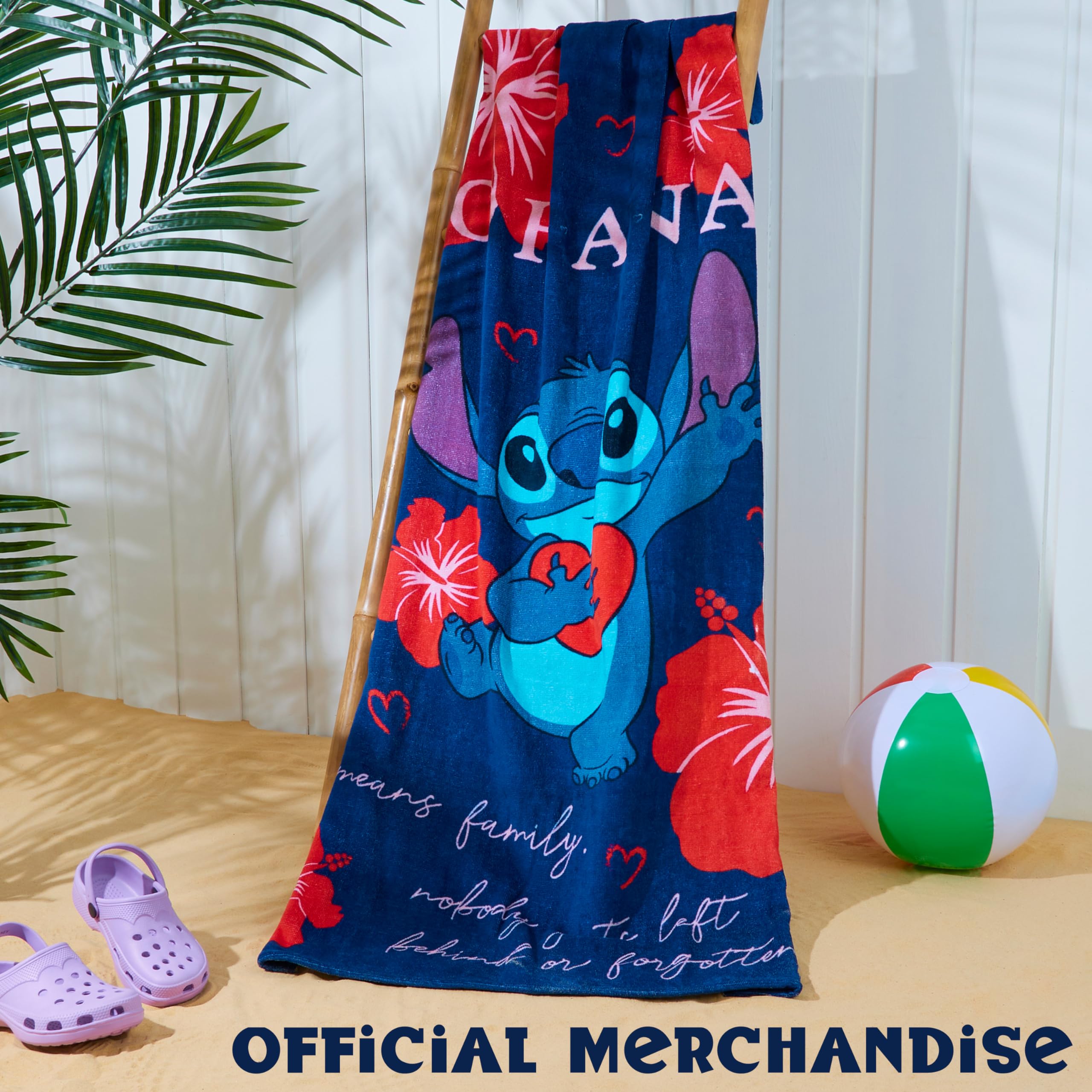 Amazon.co.jp: Disney Stitch ビーチタオル 子供 幼児 速乾 タオル