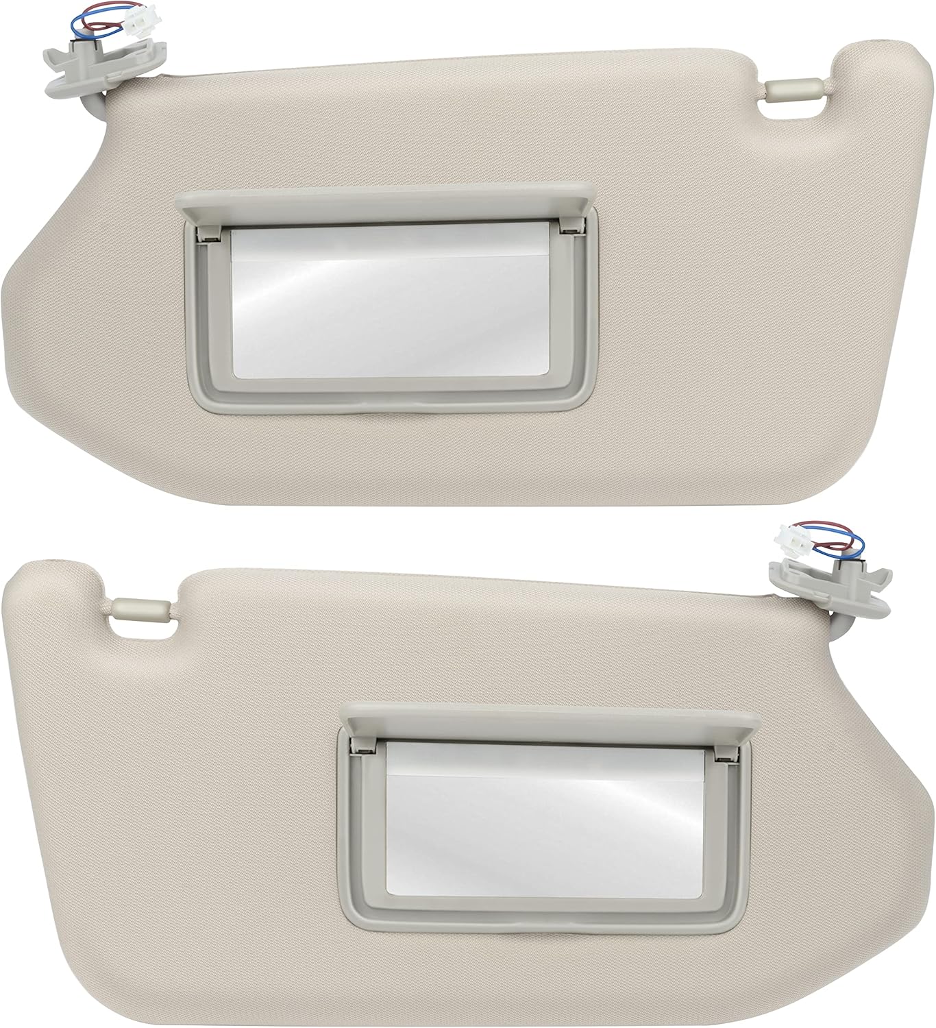 OCPTY Left & Right Sides Grey Sun Visor with Sunroof Fit for 2013 2014 2015 2016 2017 2018 for Nissan Pathfinder 2014 2015 2016 2017 for Infiniti QX60 2013 for Infiniti JX35