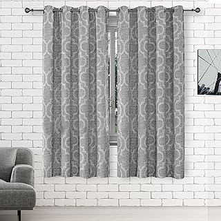 Sponsored Ad - Chyhomenyc 100% Blackout Window Curtains for Bedroom 63 Inch Length 2 Panels, Grommet Thermal Insulated Roo...