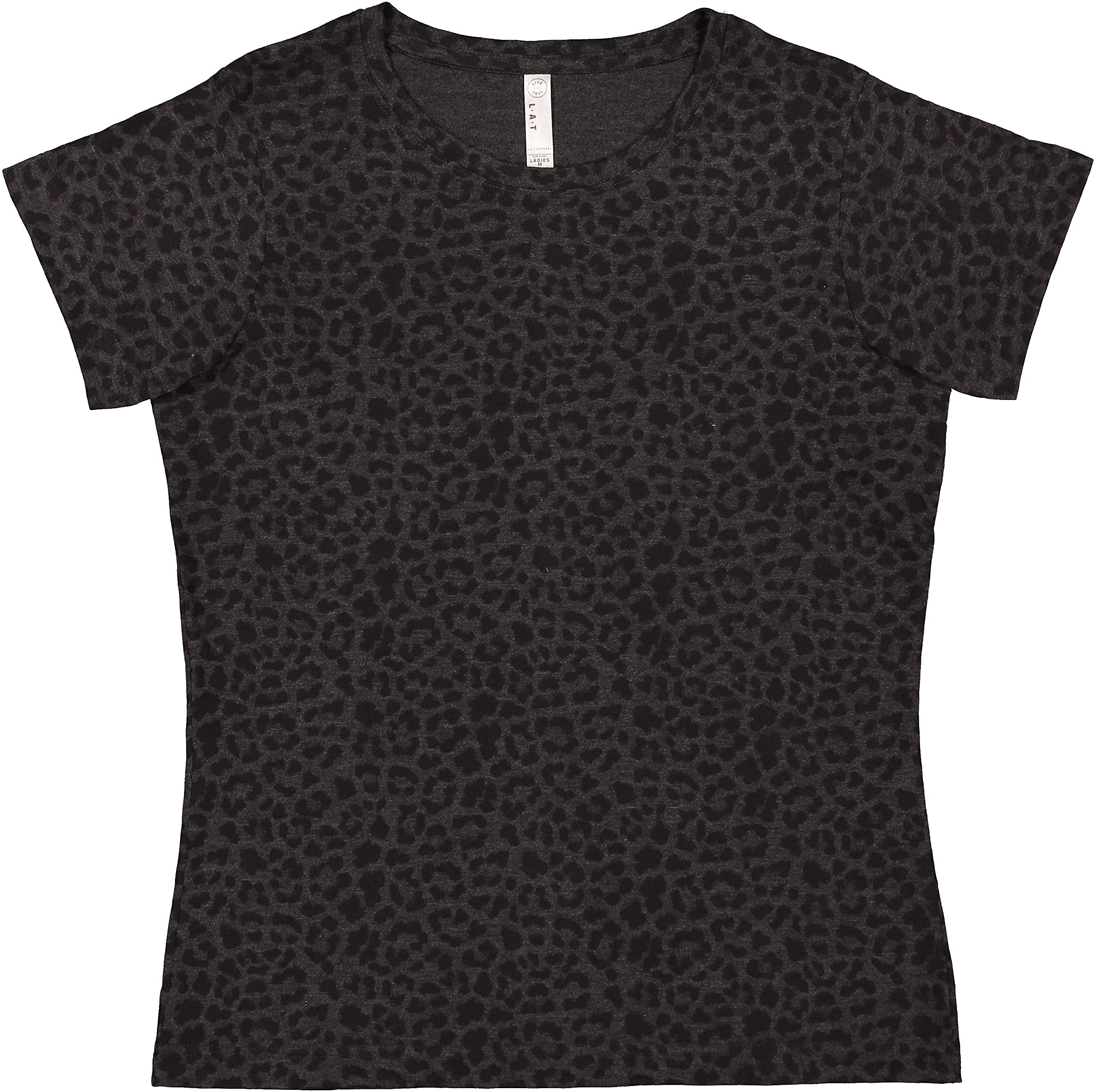 LATWomen 100% Cotton Jersey Crew Neck Short Sleeve Tee (3516)