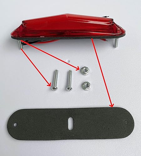 Miniatura 2 de 6 luces LED para remolque de camión, 12 V-30 V, indicador de marcador lateral de voltaje, lámpara de señal trasera delantera y trasera, impermeable,