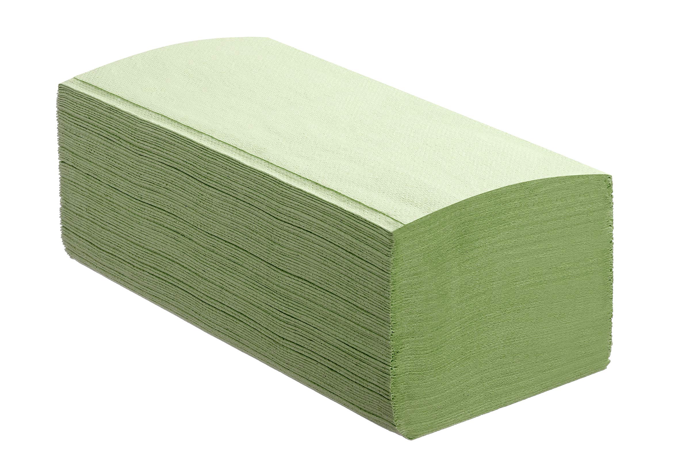 Papierhandtücher Grün Zickzack Premium - Falthandtücher für Papierhandtuchspender - 2-lagig, grün - 20 x 200 (4000) Tücher