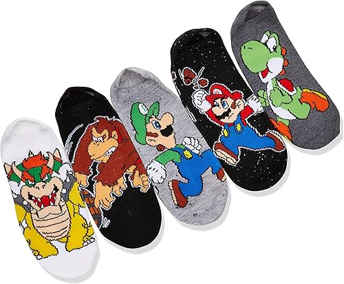 Miniatura 2 de Mario Paquete de 5 calcetines invisibles para niños
