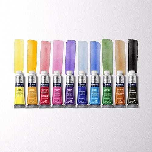 Vista 129 de Winsor & Newton - Cotman - Juego de acuarelas, 12 medias pastillas y pincel Juego de 6 tubos 0.3 fl oz