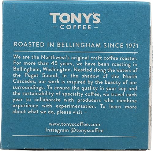 Miniatura 5 de Tony's Coffee Café Carmelita Cápsulas individuales de café tostado medio, 10 unidades